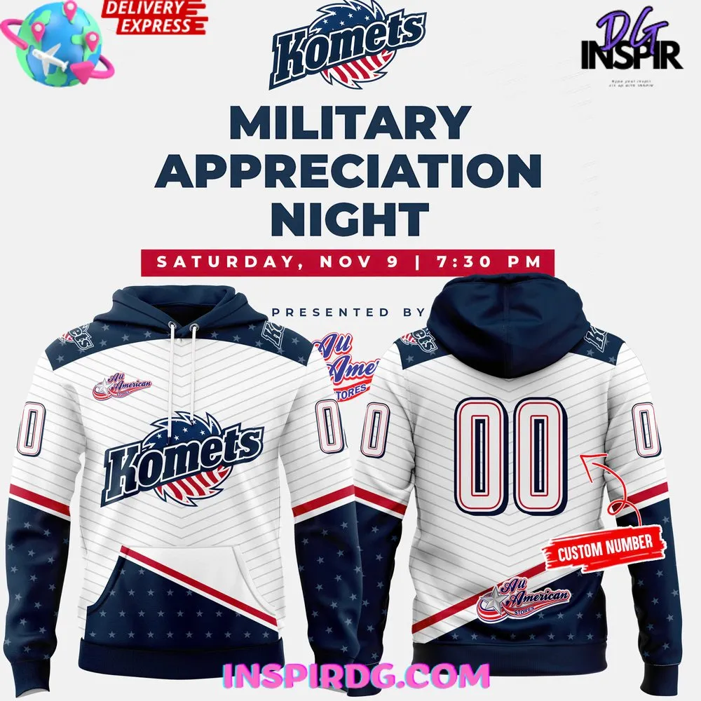 -Fort Wayne Komets Military Appreciation Night 2024 Hoodie