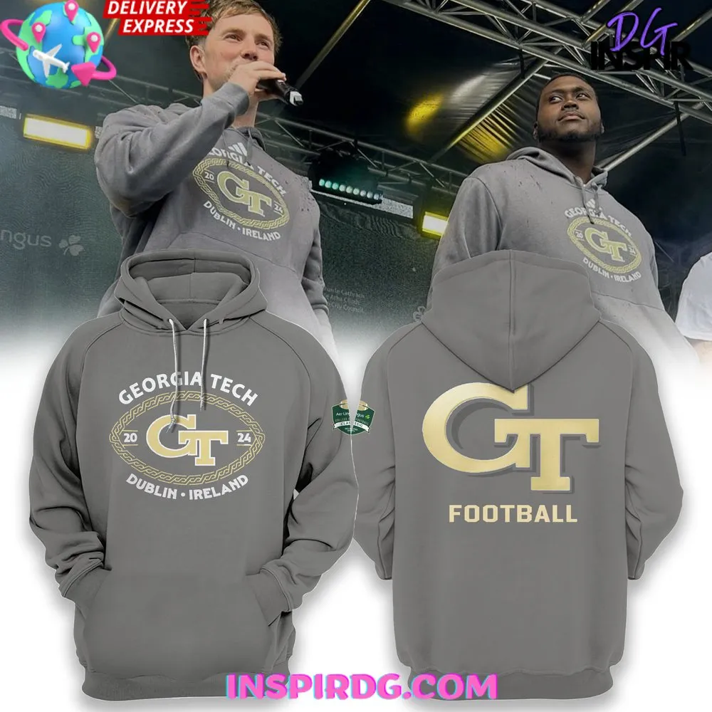 -Georgia Tech Football Dublin Ireland 2024 Hoodie