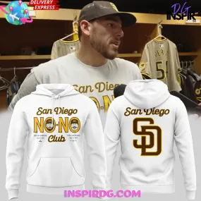 -San Diego Padres No-No Club White Hoodie