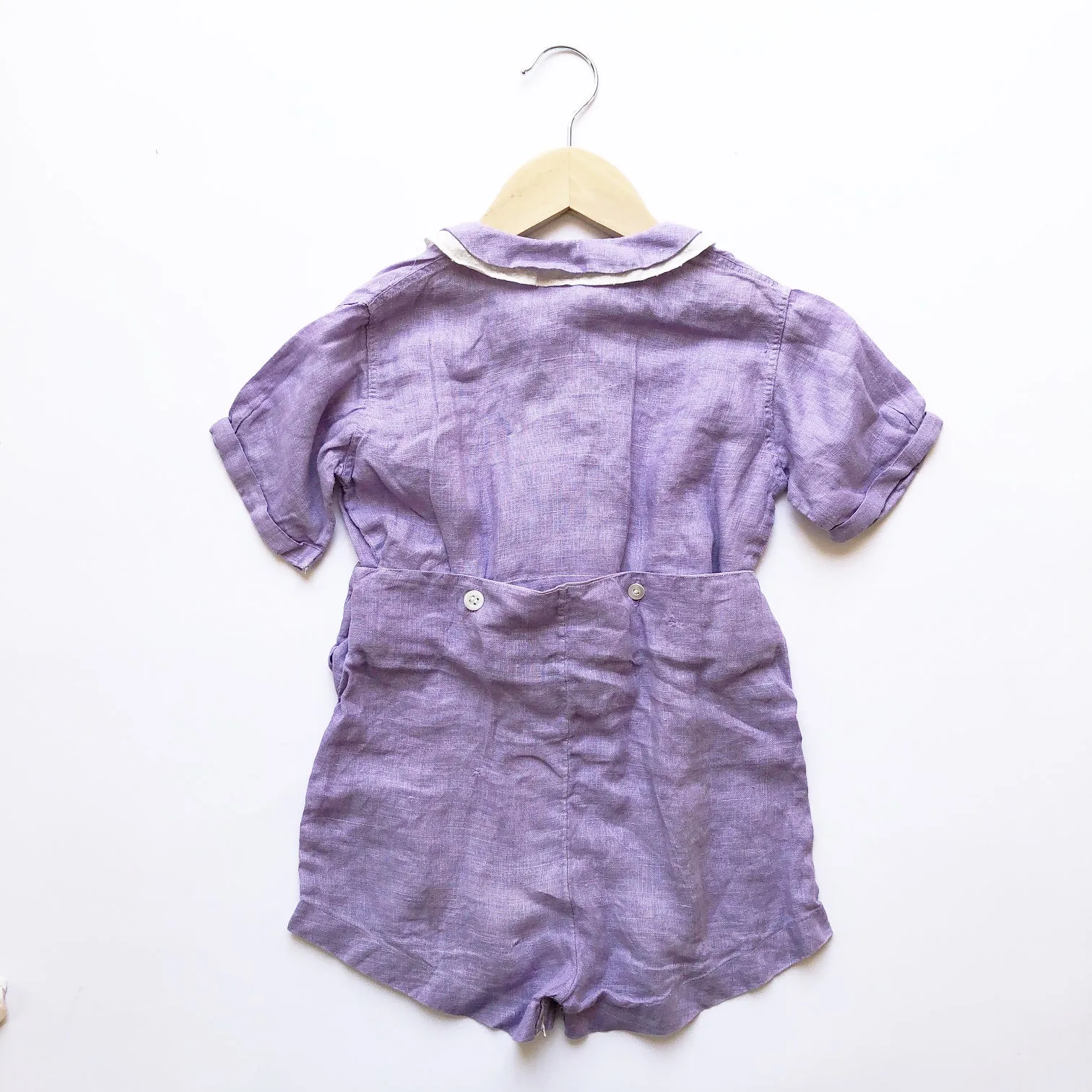 1940's Vintage Lilac Romper Size 18-24 months