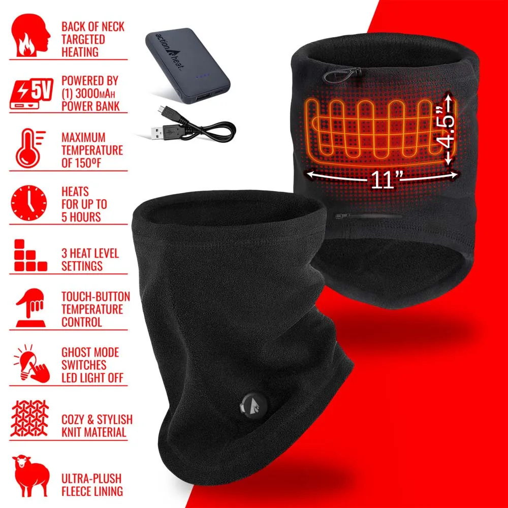 ActionHeat 5V Battery Heated Fleece Gaiter