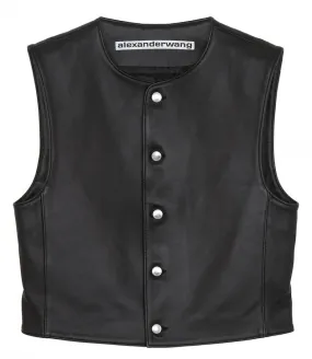 ALEXANDER WANGSHRUNKEN BUTTON UP VEST