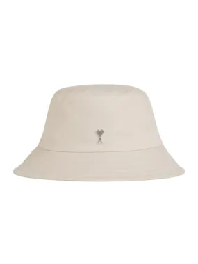 Ami Bucket Hat Logo Chalk