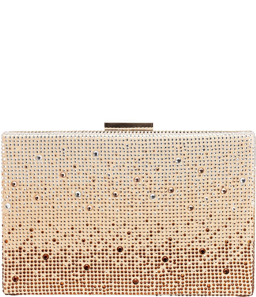 Antonio Melani Gradient Minaudiere Rhinestone Clutch