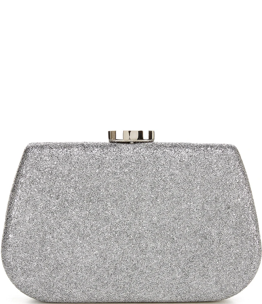 Antonio Melani Metallic Textured Minaudiere Clutch