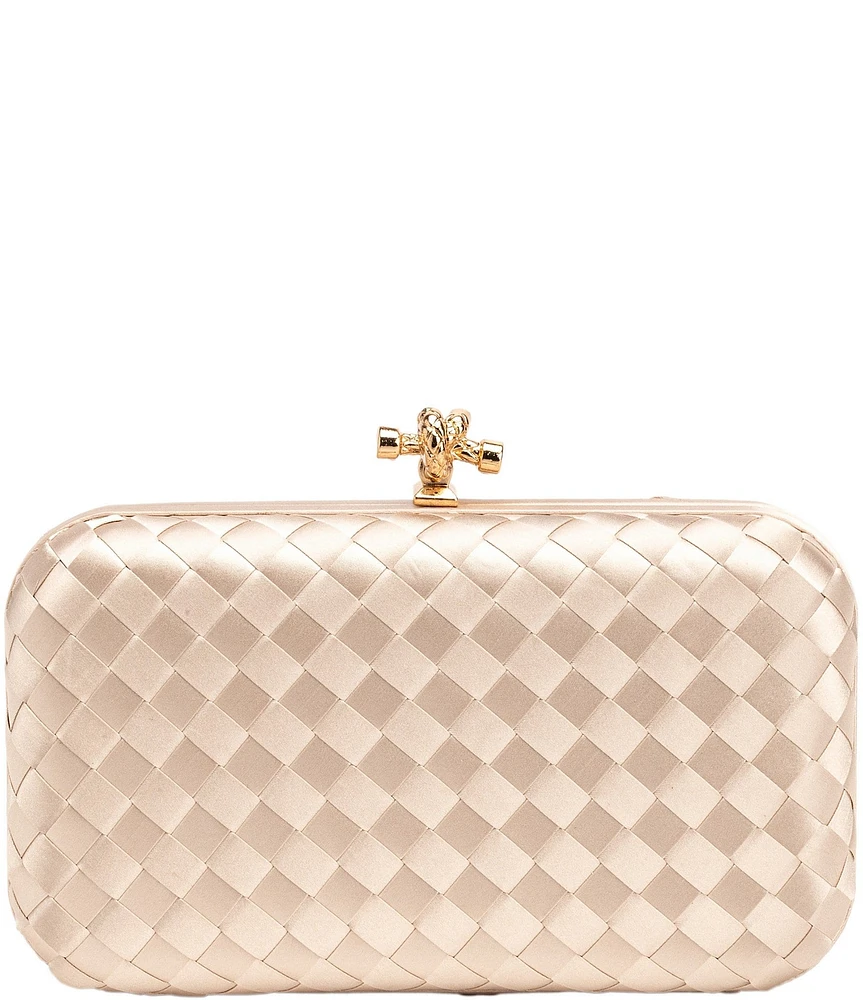 Antonio Melani Mini Weave Minaudiere Clutch