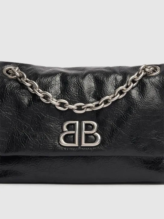 Balenciaga   Mini Monaco leather shoulder bag 