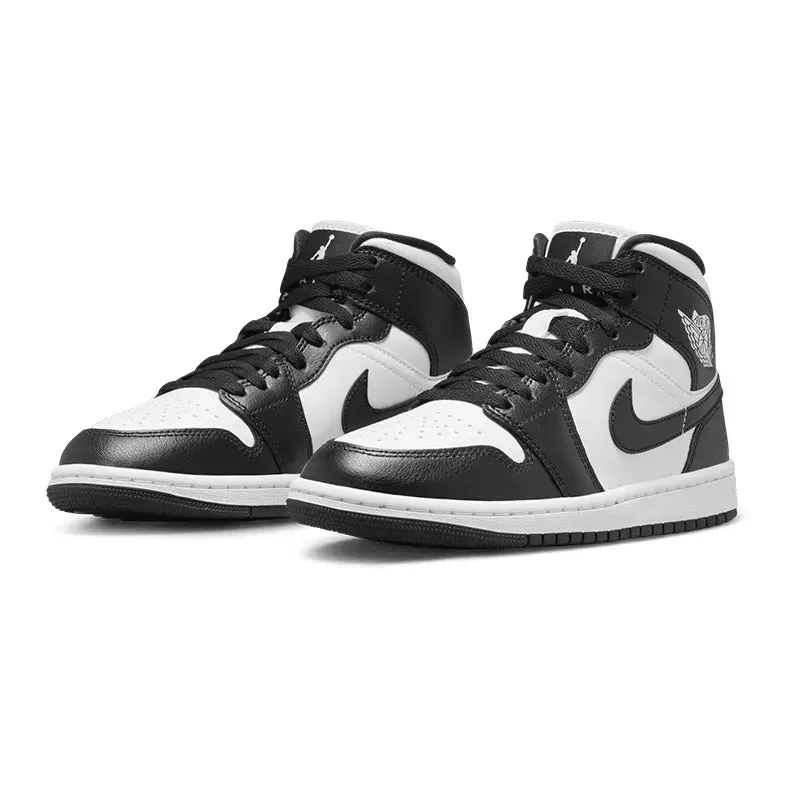 Baskets Nike W Jordan 1 Mid - Noir/Blanc - Femme