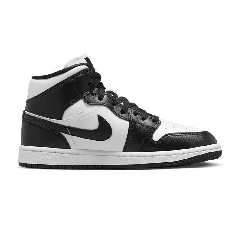 Baskets Nike W Jordan 1 Mid - Noir/Blanc - Femme