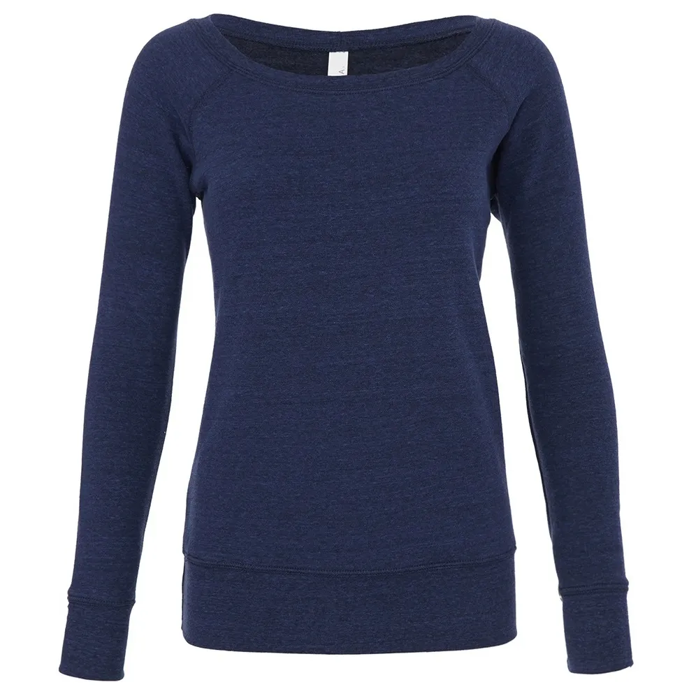 BE070 Sponge fleece wide neck sweatshirt