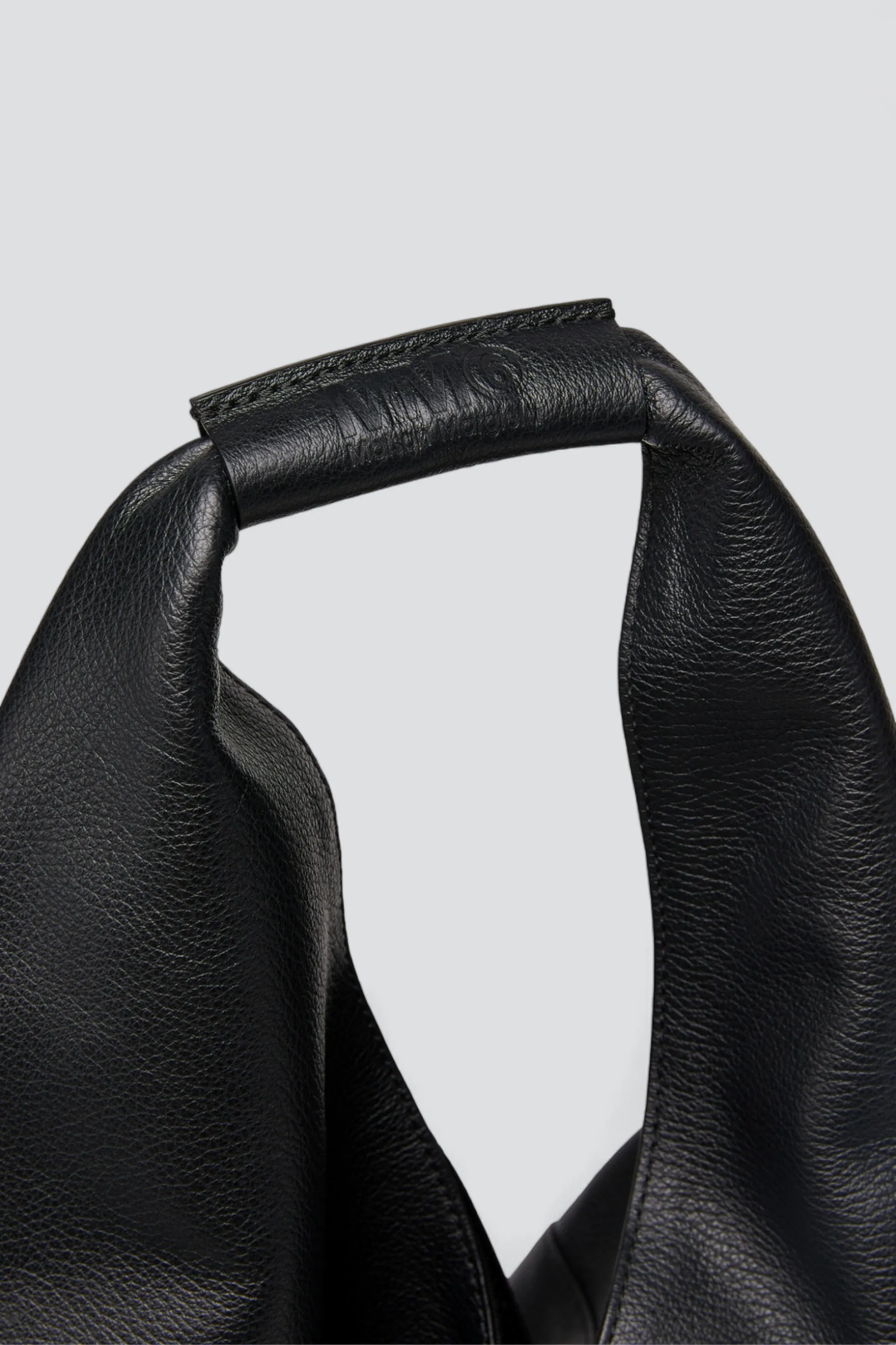 Black Grain Leather Japanese Bag