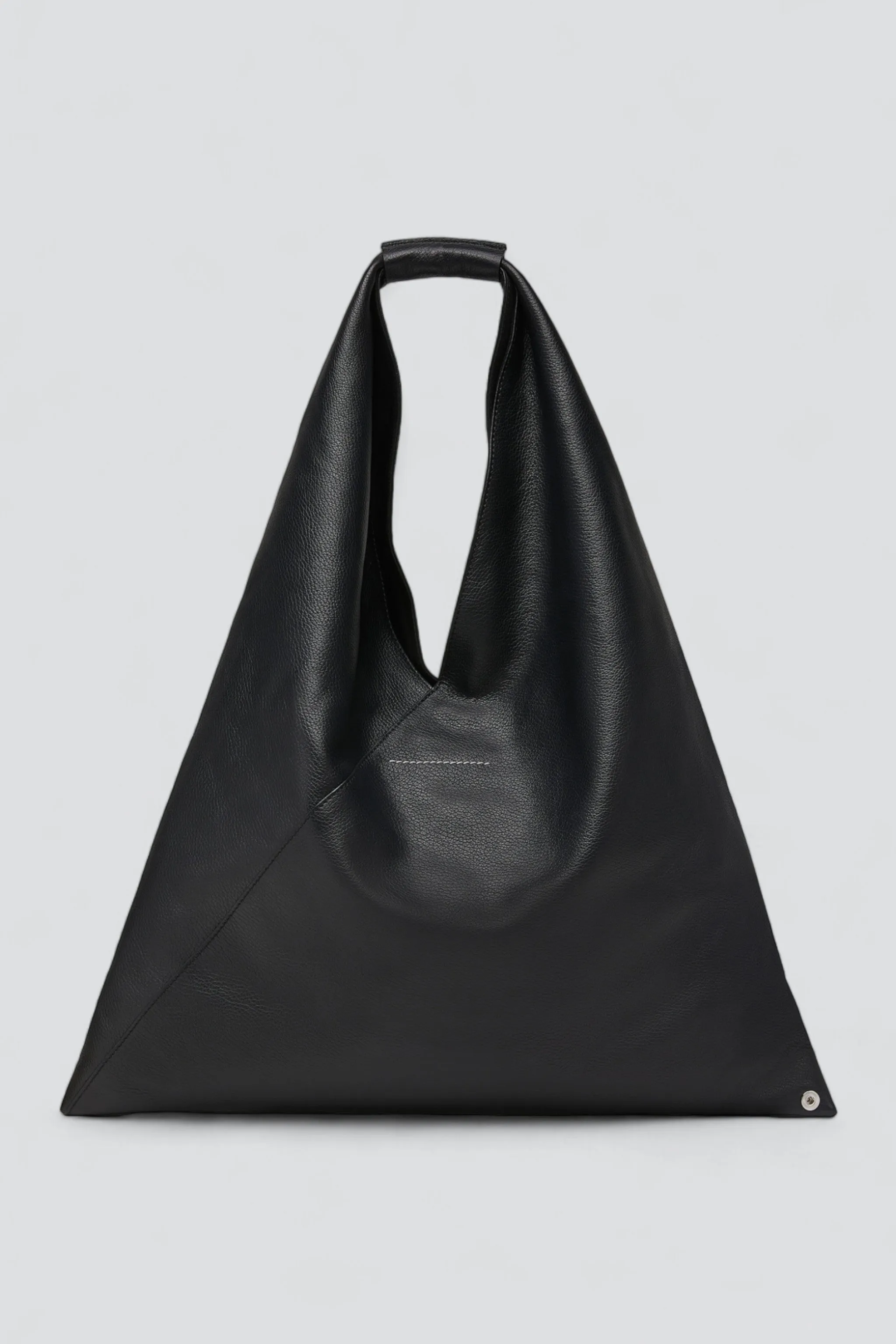 Black Grain Leather Japanese Bag