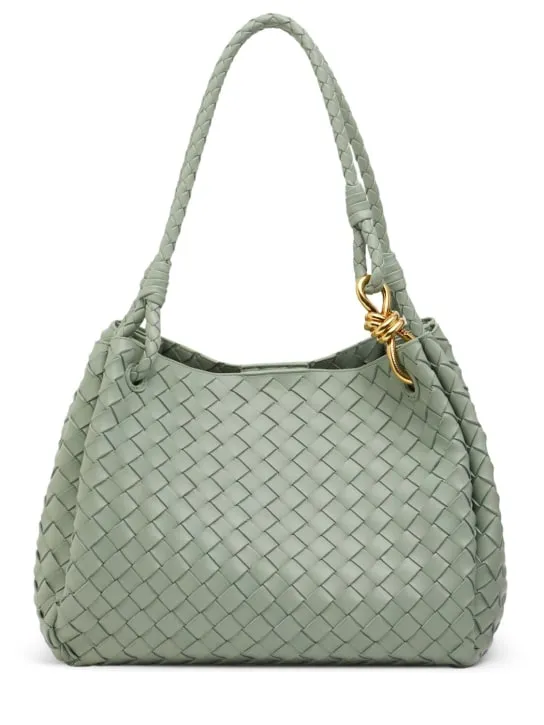 Bottega Veneta   Large Parachute leather bag 