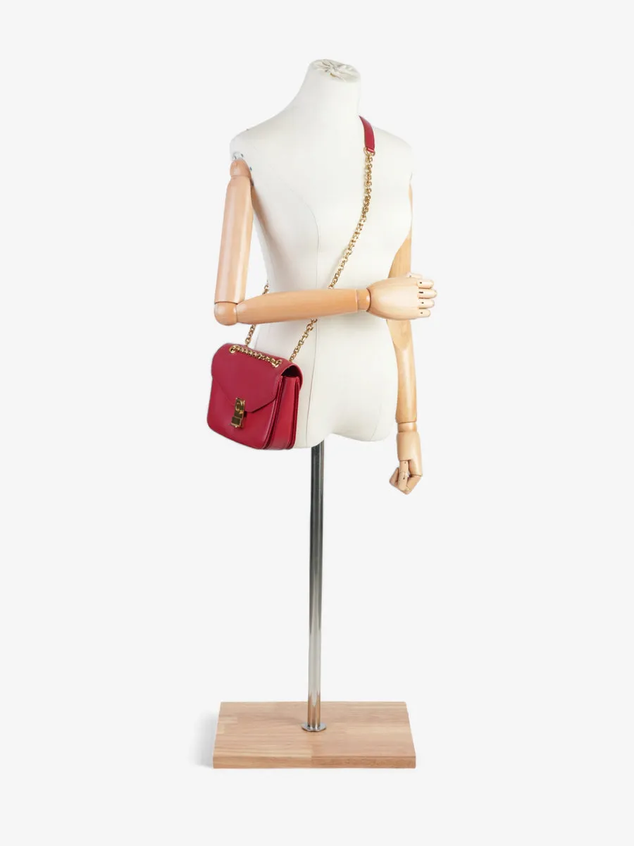 Celine C Bag Red Leather Medium