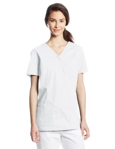 Cherokee 4728 Women's Workwear Core Stretch Mock Wrap Scrubs Shirt