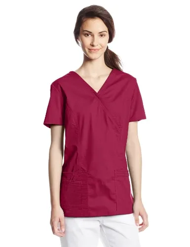 Cherokee 4728 Women's Workwear Core Stretch Mock Wrap Scrubs Shirt