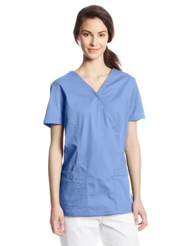 Cherokee 4728 Women's Workwear Core Stretch Mock Wrap Scrubs Shirt