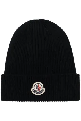 Classic Wool Beanie Hat Black