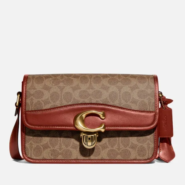 Coach Leather Signature Studio Shoulder Bag