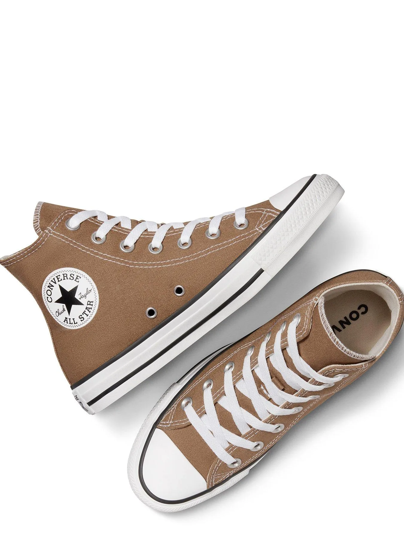 Converse Mens Hi Top Trainers - Light Brown