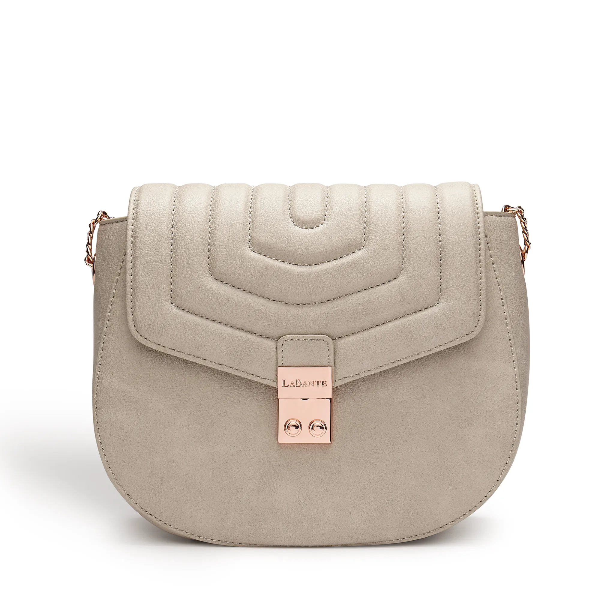 Courtney Grey Quilted Cross-body Bag