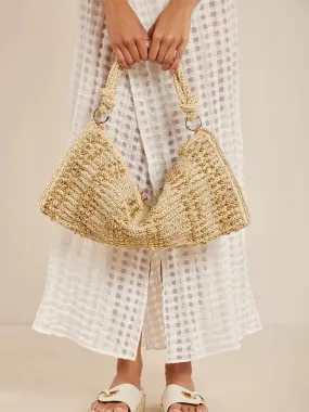 Cult Gaia Hera Raffia Shoulder Bag 