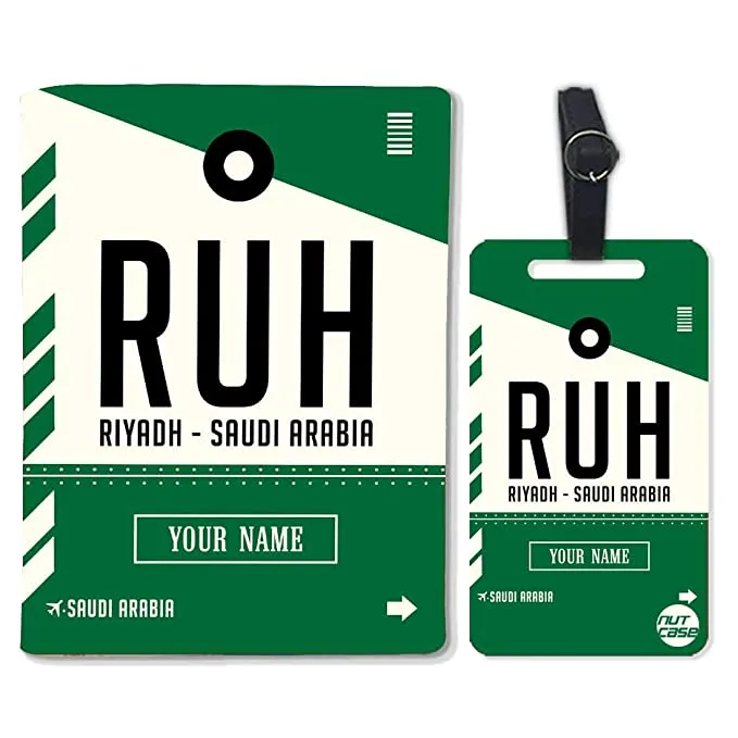 Customized Passport Cover and Luggage Tag Set - Riyadh - Saudi Arabia