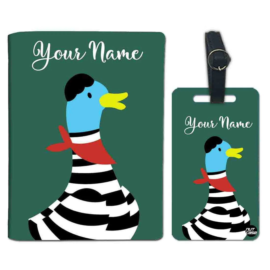 Customized Passport Travel With Luggage Tag - Baby Duck