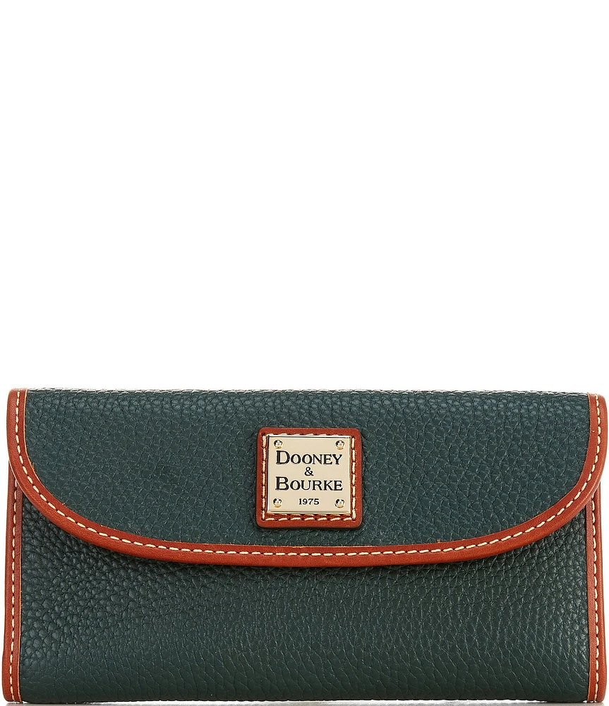 Dooney & Bourke Pebble Continental Leather Clutch Wallet