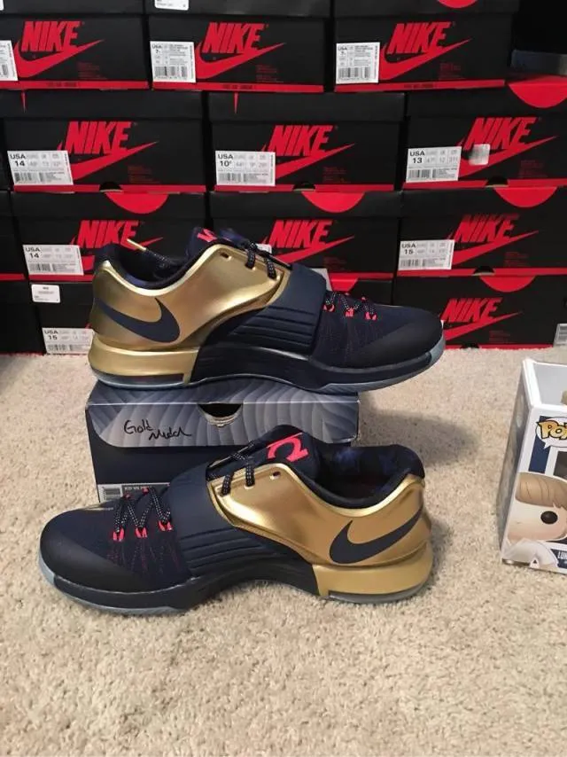 DS Nike KD 7 PRM 'Gold Medal' sz 13 w receipt and OG all !