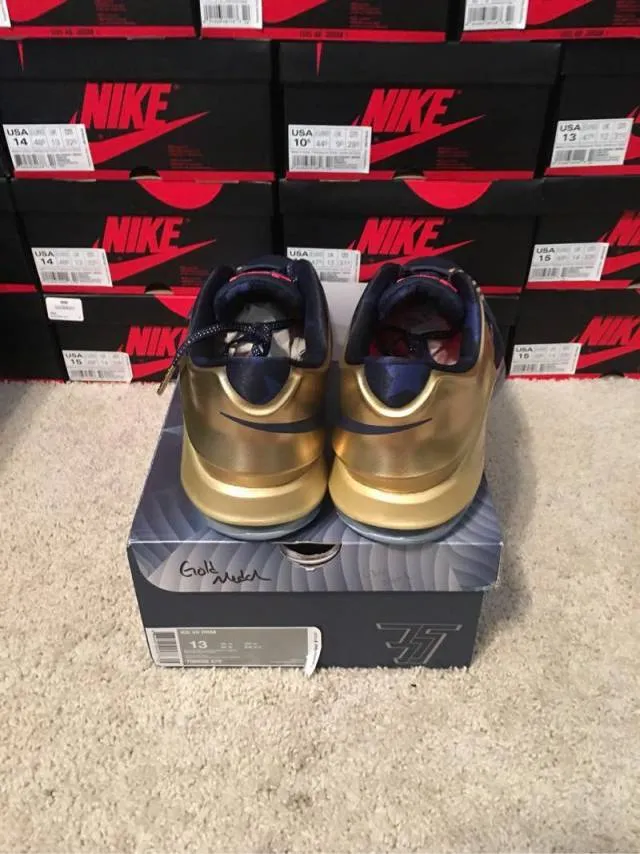 DS Nike KD 7 PRM 'Gold Medal' sz 13 w receipt and OG all !