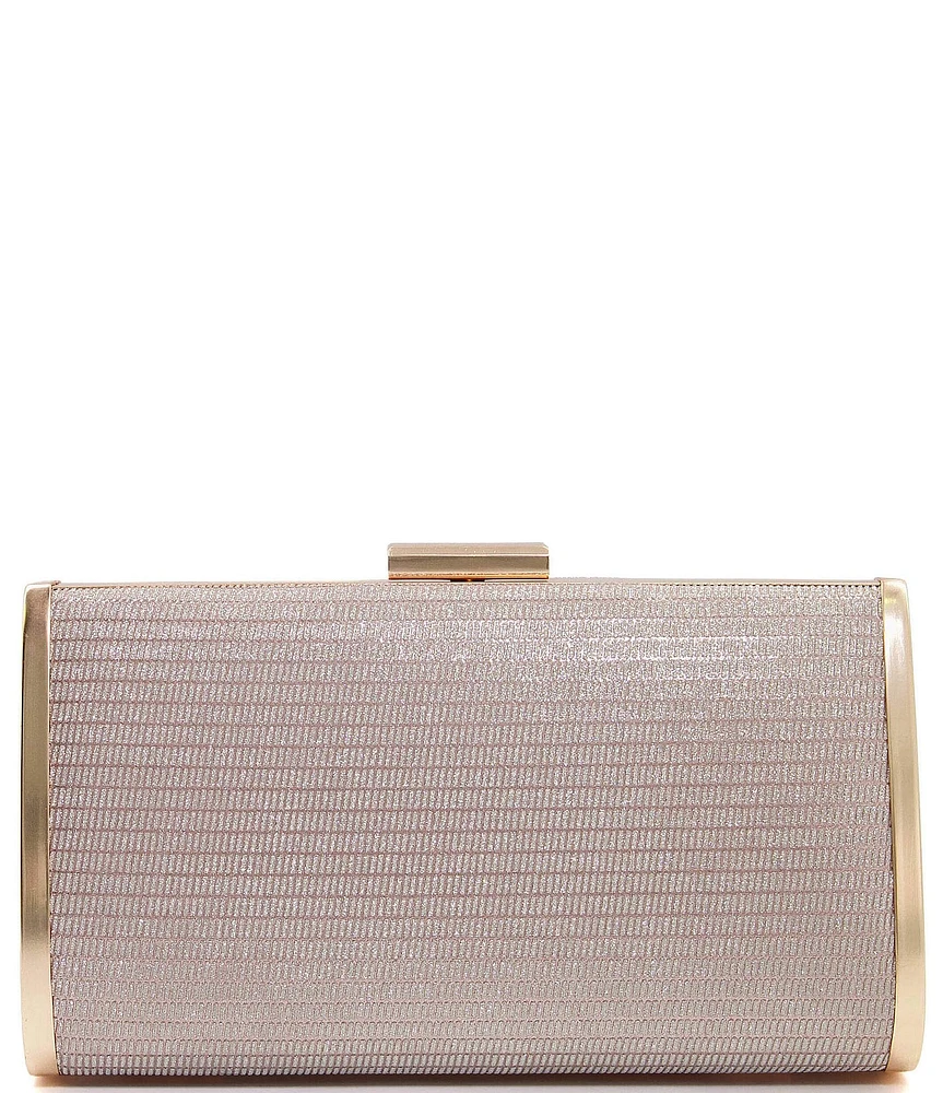 Dune London Blaike Metallic Box Clutch Bag