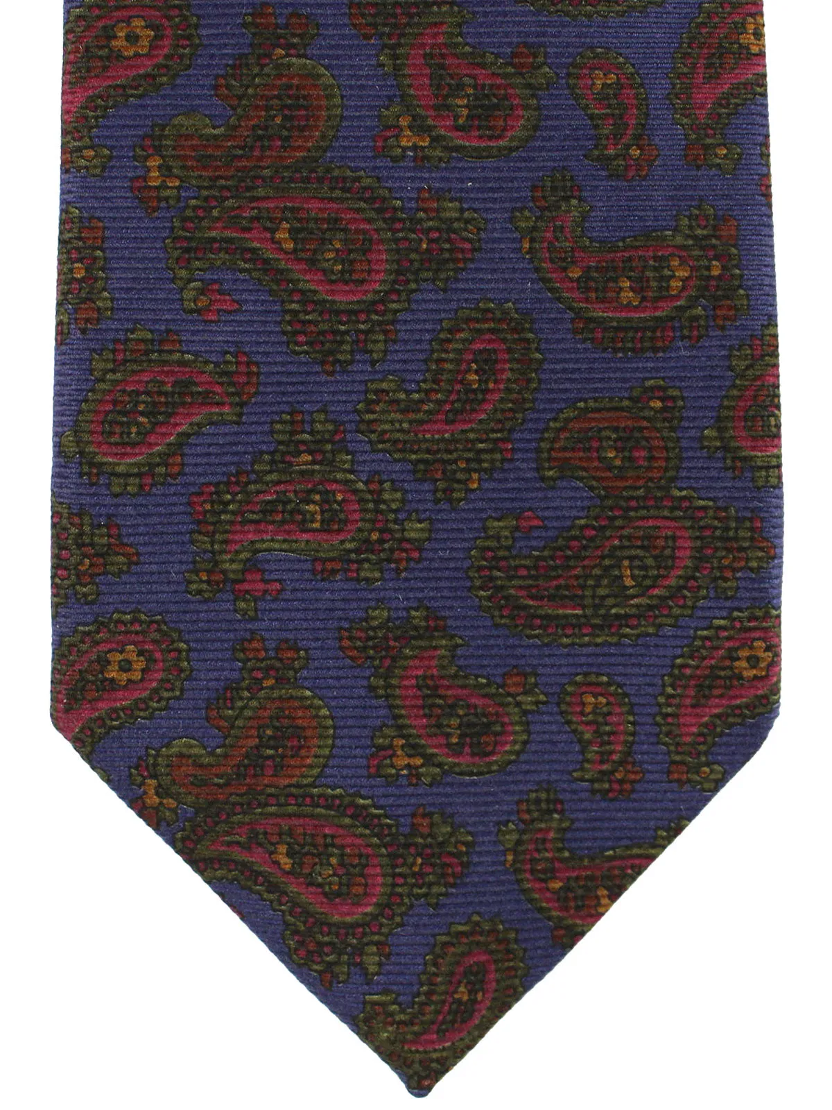 E. Marinella Silk Tie Purple Paisley - Narrow Necktie SALE