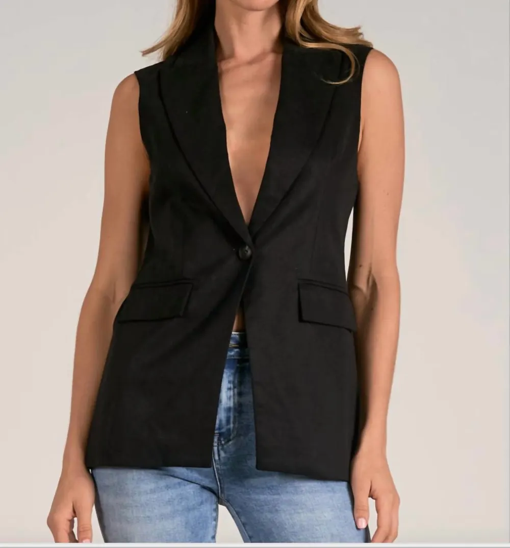 ELAN - Vest With Long Lapel