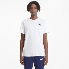 Essentials Small Logo Tee Men | Puma White-Puma White-Cat | PUMA Shop All Puma | PUMA 