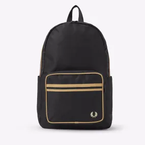 Fred Perry Twin Tipped Backpack Black / Champange