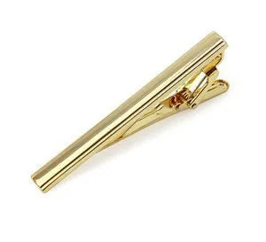 Gold Color Men Alloy Necktie Tie Clasps Clip Pin Bar Wedding Gifts  SM6