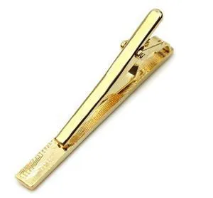 Gold Color Men Alloy Necktie Tie Clasps Clip Pin Bar Wedding Gifts  SM6