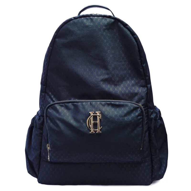 Holland Cooper Burghley Backpack - Ink Navy Monogram