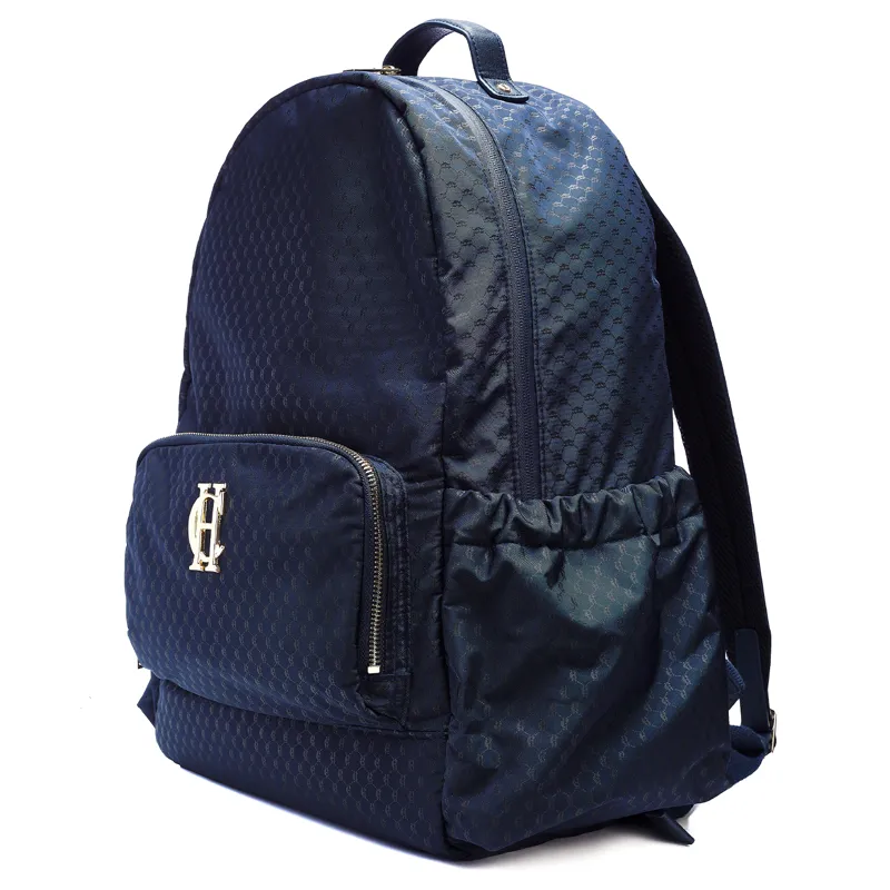 Holland Cooper Burghley Backpack - Ink Navy Monogram