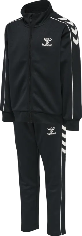 Hummel Kids' hmlTrack Tracksuit Black | Buy Hummel Kids' hmlTrack Tracksuit Black here | Outnorth