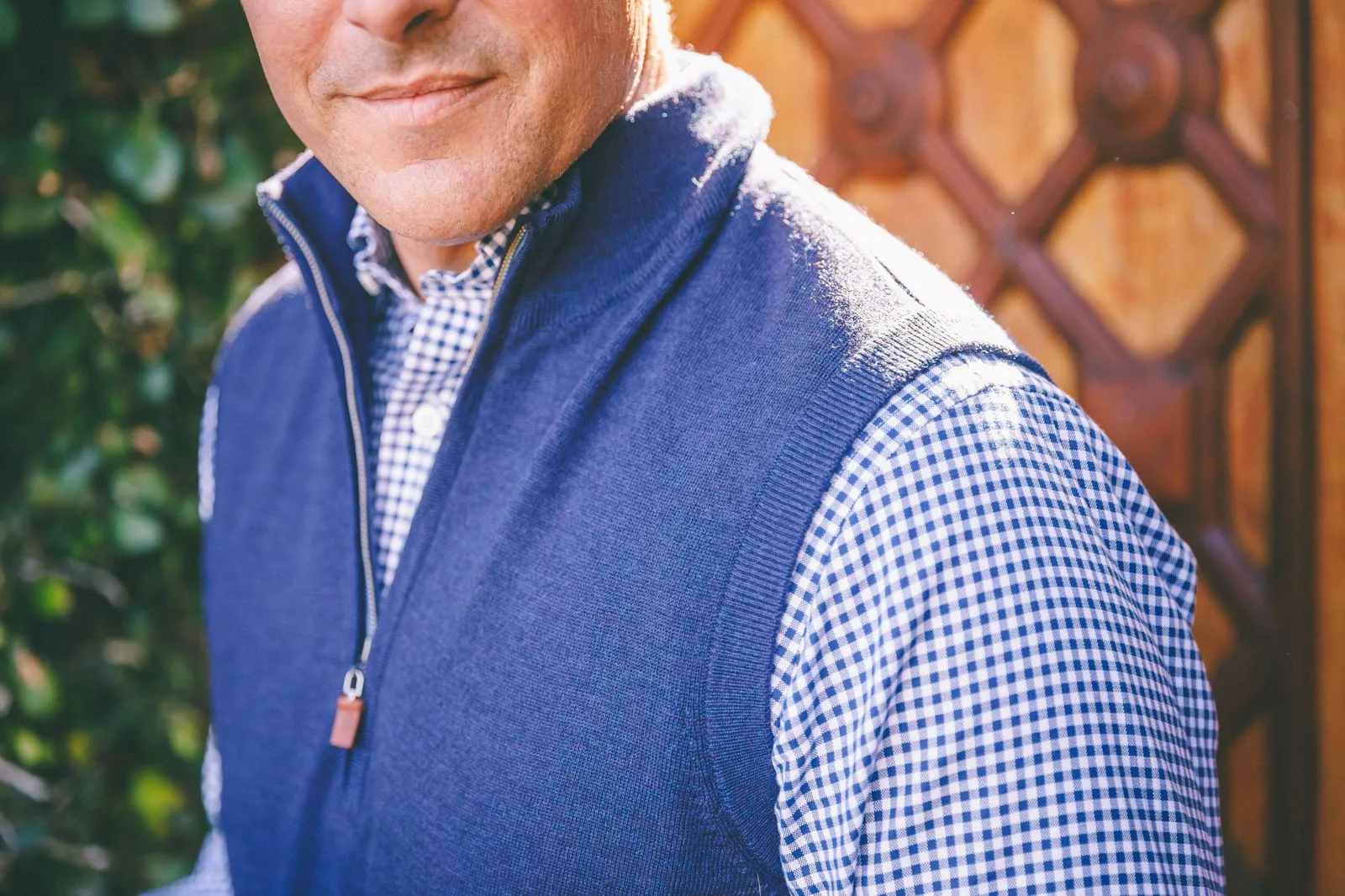 Italian Merino Quarter-Zip Vest