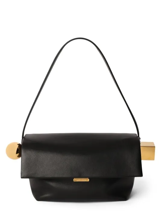 Jacquemus   Le Rond Carre leather shoulder bag 