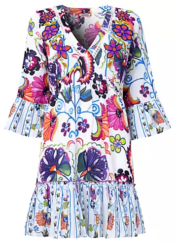 Joe Browns Beaded V-Neck Smock Tunic | Grattan