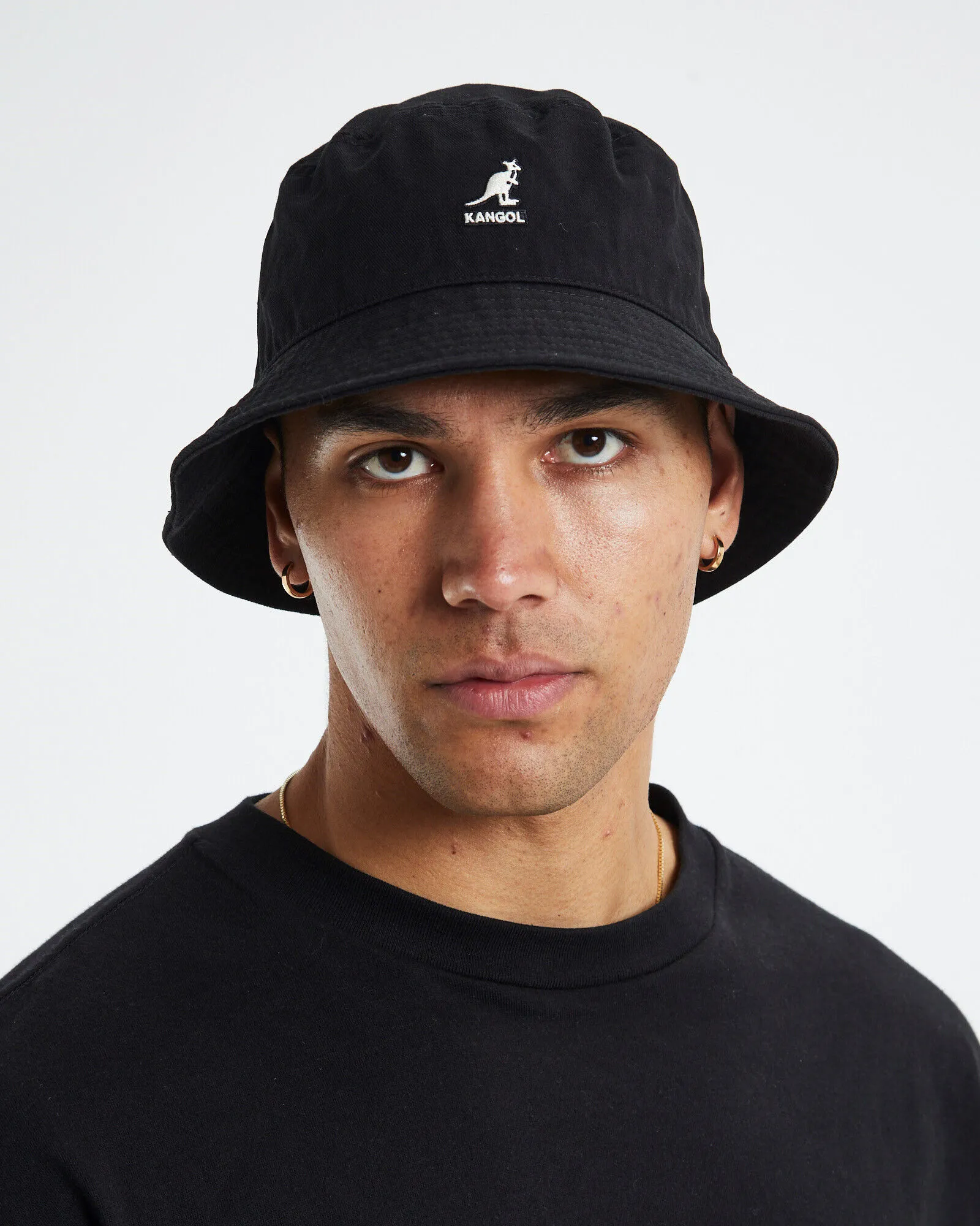 Kangol Washed Bucket Hat BlacK