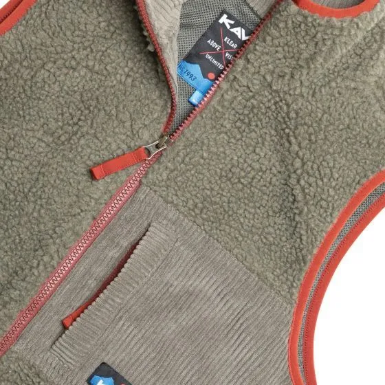 Kavu Cooper Fleece Gilet - Moss