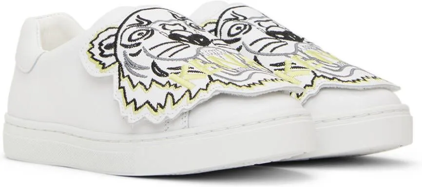 Kenzo Kids White Tiger Sneakers