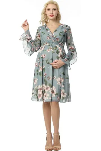 Kimi + Kai Maternity Salena Floral Print Dress