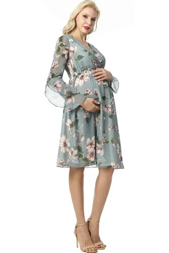 Kimi + Kai Maternity Salena Floral Print Dress