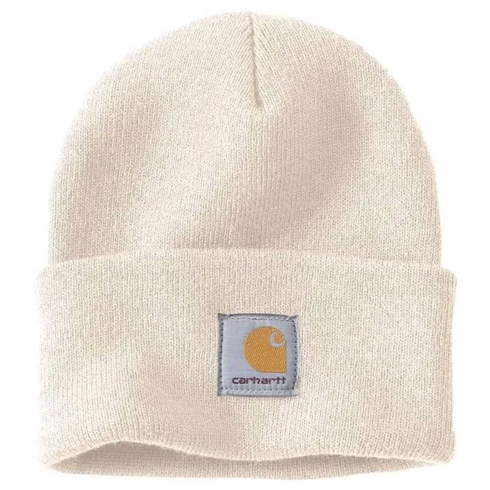 KNITTED HAT WITH  LOGO WHITE